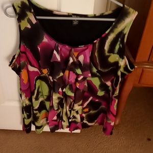 Multicolored floral top